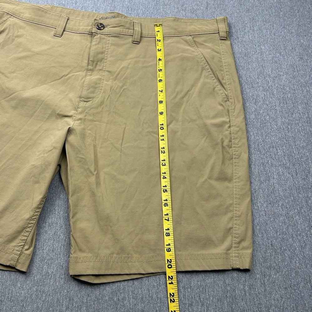 Eddie Bauer Travex Shorts Men's 44 Khaki Flat Front 10" Inseam Outdoor Hiking - Picture 3 of 15